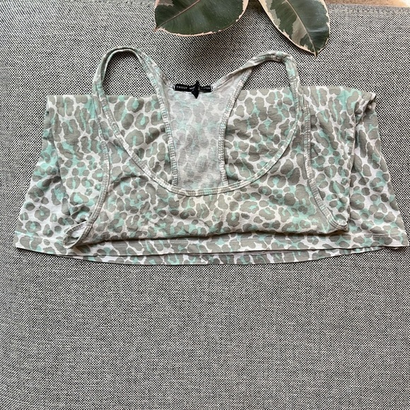 Y2K Vintage Urban Outfitters Racer Back Cheetah Print Tank , Size: Small - Picture 15 of 17